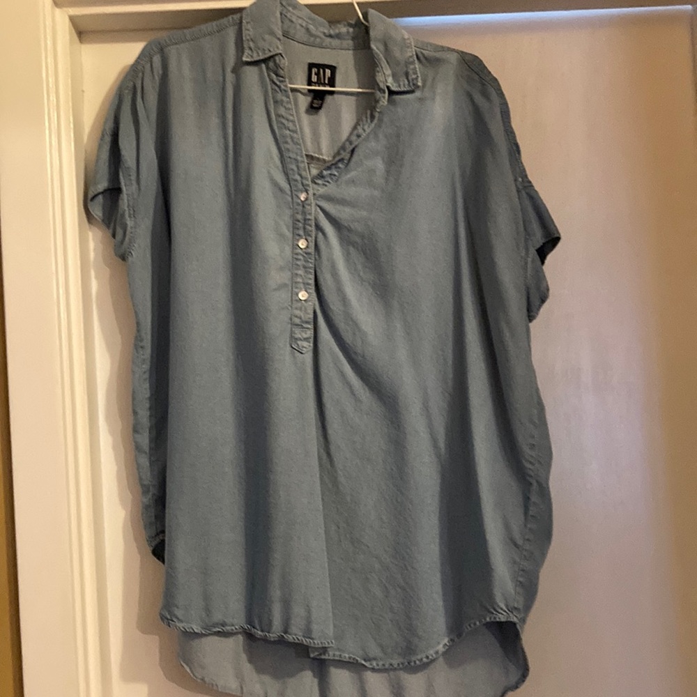 GAP blue Jean shirt